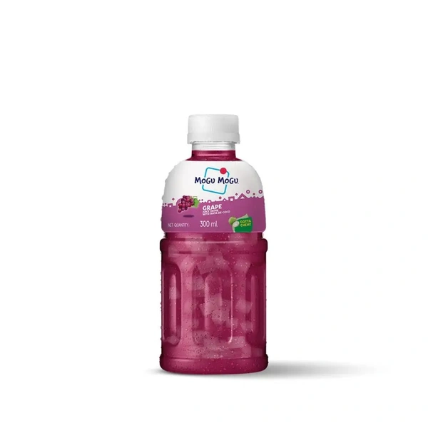 Mogu Mogu Grape Juice Drink With Nata-De-Coco 300ml