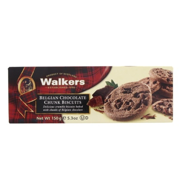Walkers Belgian Chocolate Chunk Biscuit s 150g [IMPORTED]