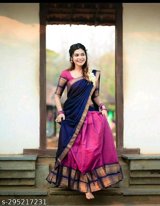 🔥South Indian Lehenga Choli🔥Rs 799/- Free Shipping😱Cash On Delivery✓  Fabric: Art Silk Un Stitched (Lehenga Waist Size: 44 in, Lehenga… |  Instagram