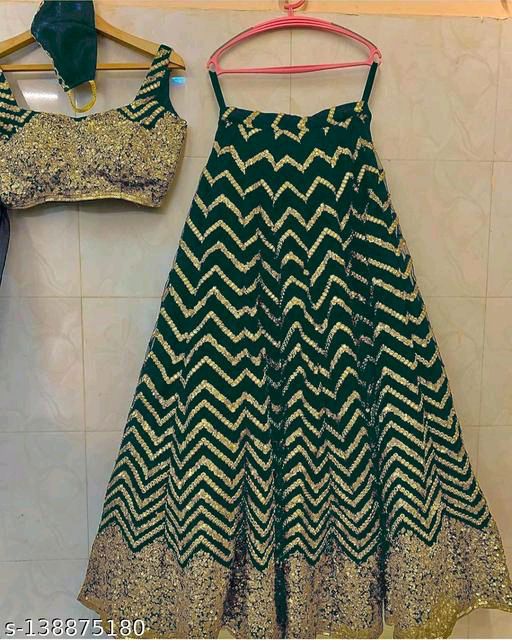 s4u 384 design combo set of crop top with lehenga pattern