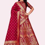 M K Fashion Banarasi Lehenga Choli Dupatta Set - Collection 1 - Color