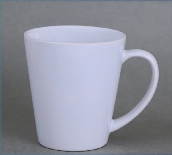 DVAI Conical White Sublimation Mug - 400 ML, 5-7 Working Days