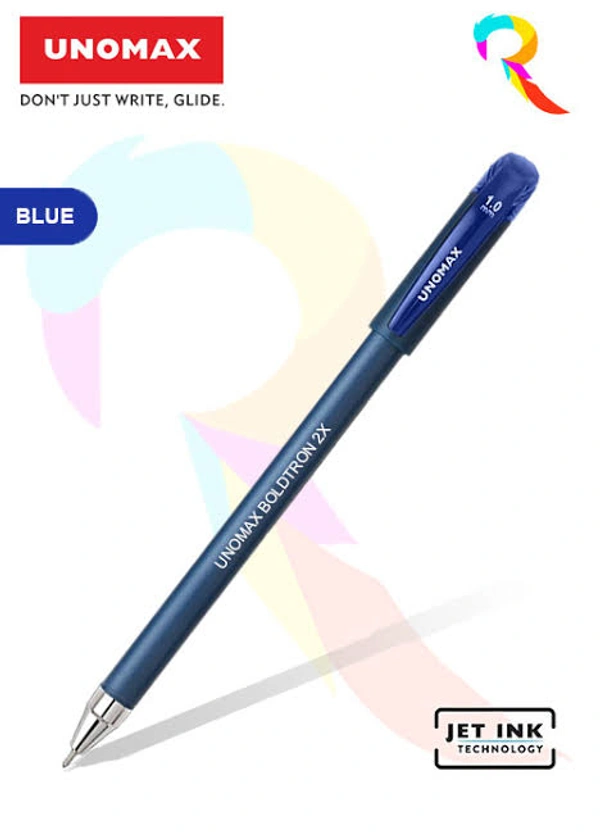unomax boldtron 2x Ball Pen  - Blue