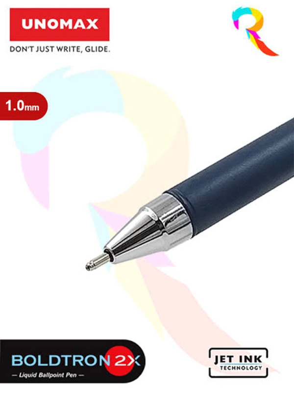 unomax boldtron 2x Ball Pen  - Blue