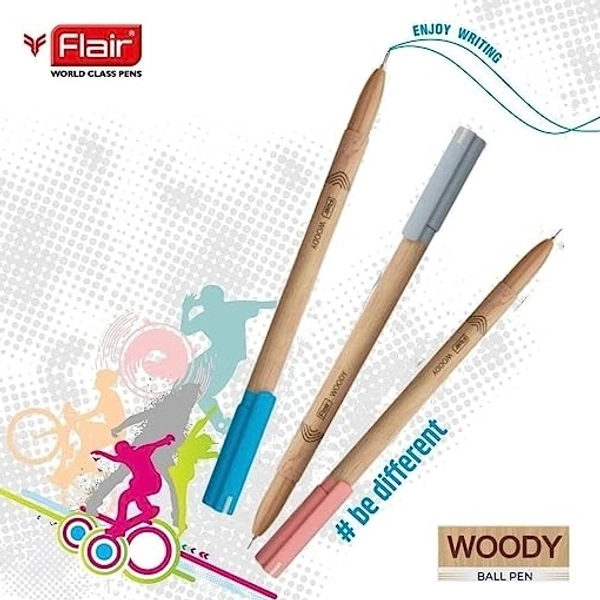 Flair Woody Ball Point Pen  - Blue