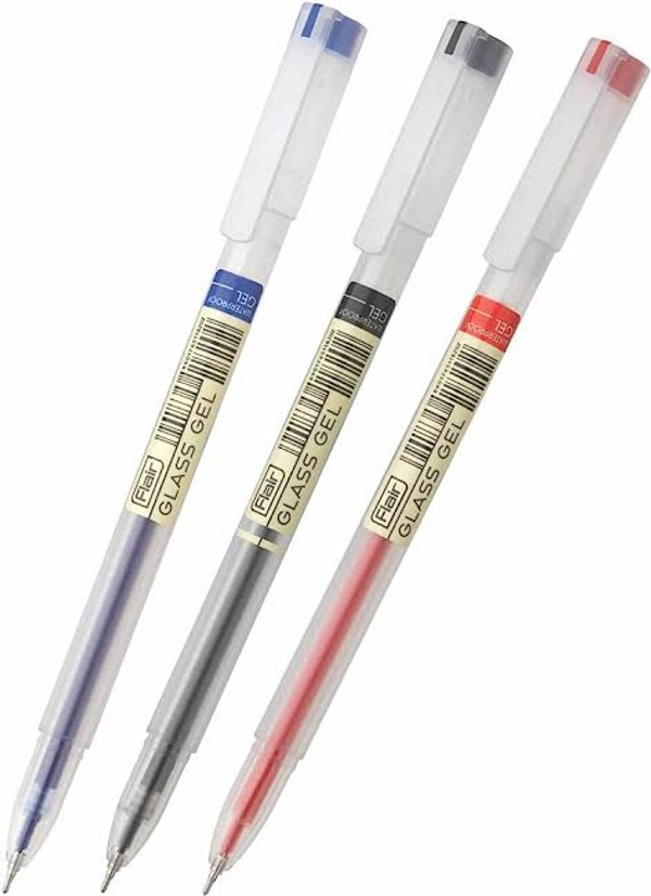 Flair Glass Gel Pen  - Black