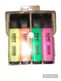 KENT highlighter Multi Colour 4 Pis 