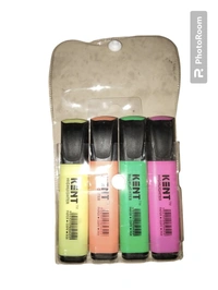 KENT highlighter Multi Colour 4 Pis 