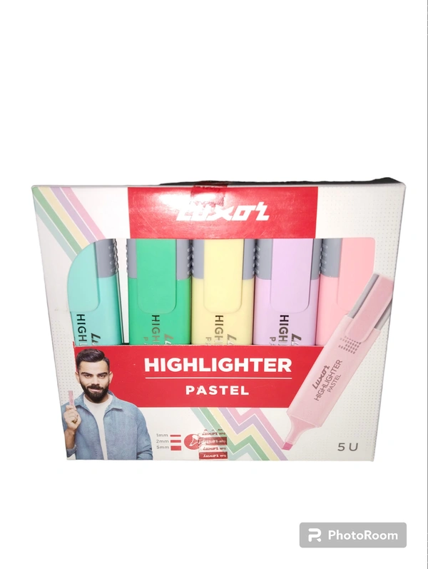 Luxor Pastel Highlighter Multi Neon Colour 5 Pis 