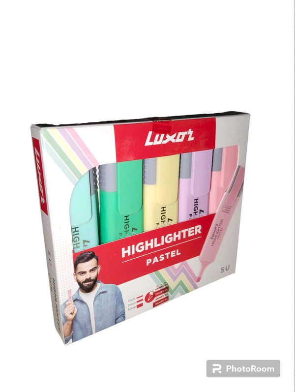 Luxor Pastel Highlighter Multi Neon Colour 5 Pis 