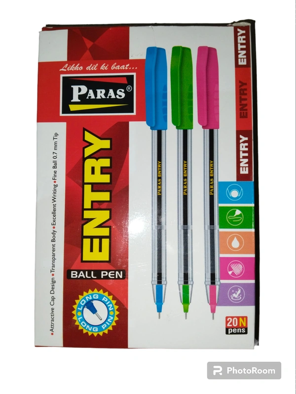 PARAS Entry Ball Pen Pack Of 20  - Blue