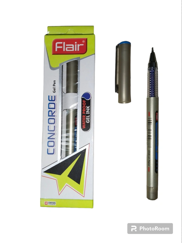 Flair Concorde Water Proof Gel Pen 1 Piece  - Blue