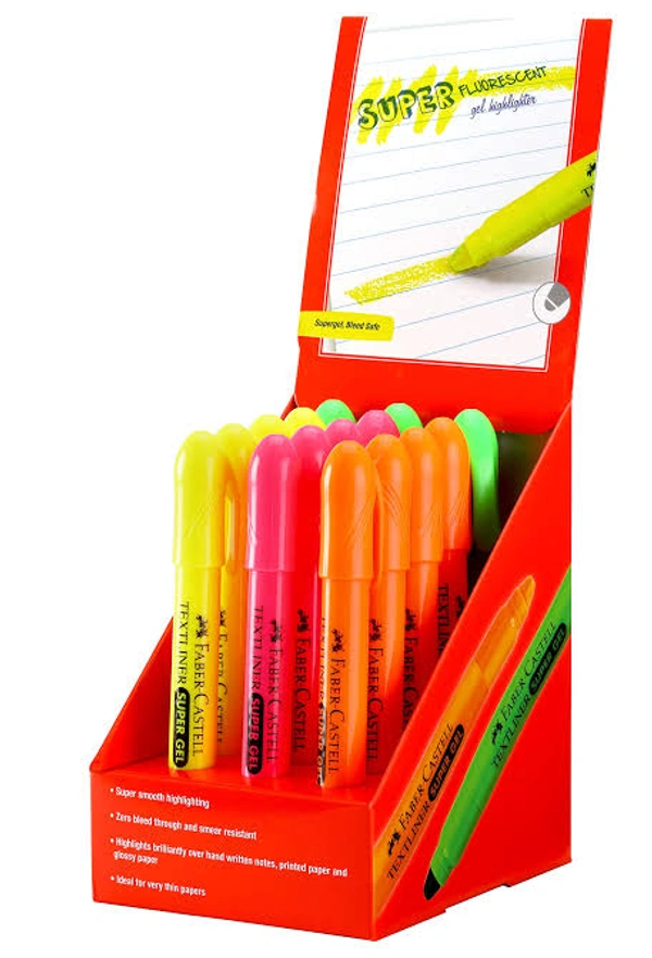 Faber-Castell Textliner Super Gel Highlighter 1 Piece - Magenta / Fuchsia