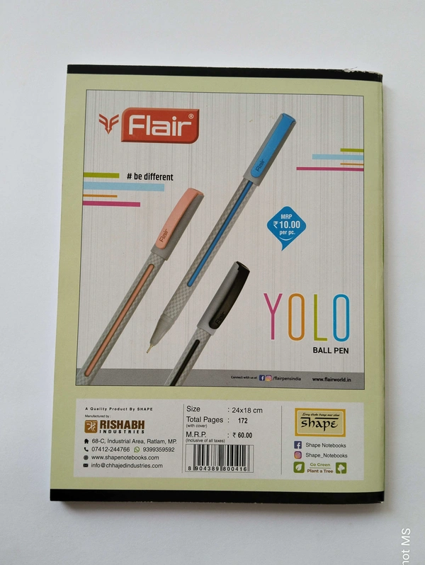 Shape 3 IN 1 Royal Notebook - 172