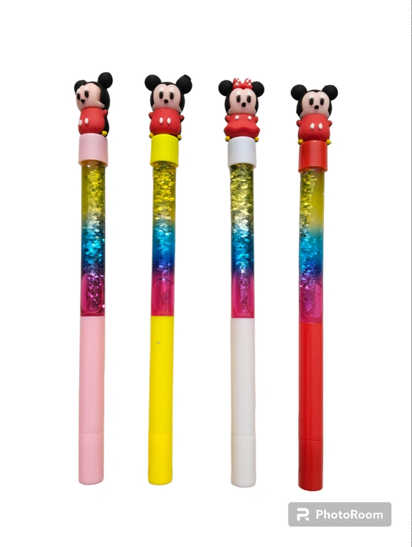 Fancy Micky Semi Gel Ink Glitter Pen Pack Of 2