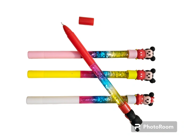 Fancy Micky Semi Gel Ink Glitter Pen Pack Of 2
