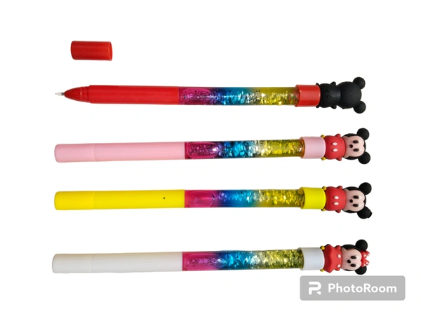 Fancy Micky Semi Gel Ink Glitter Pen Pack Of 2