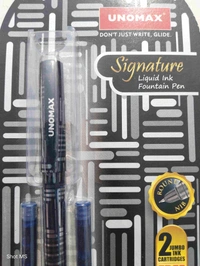 UNOMAX signature Fountain Pen  - Blue