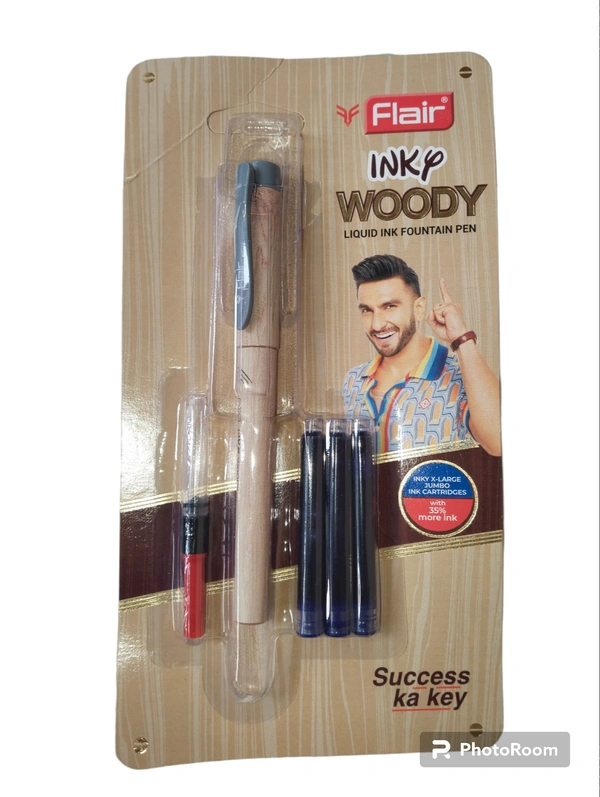 Flair Woody Fountain Pen With Ink Converter  - Blue
