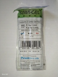 Goldex Kiwi Gel Pen - 5 Piece  - Blue