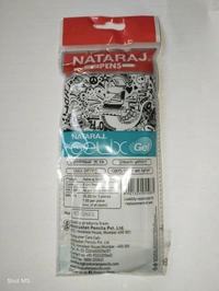 Natraj Gelix Gel Pen - 5 Piece  - Black
