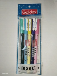 Goldex Exel Ball Pen - 5 Piece  - Blue