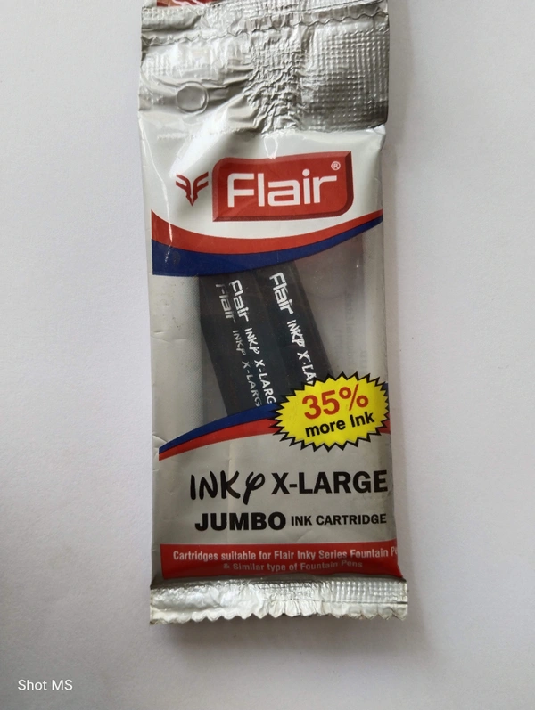 Flair Inky X Large Jumbo Foundation Ink Cartridge 3 Pieces In 1 Pack  - Blue