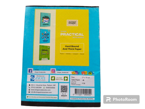 Shape 4 Line English Royal Notebook - 40