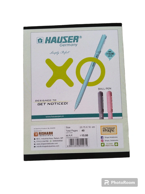 Shape Single Line Royal Notebook  - 40
