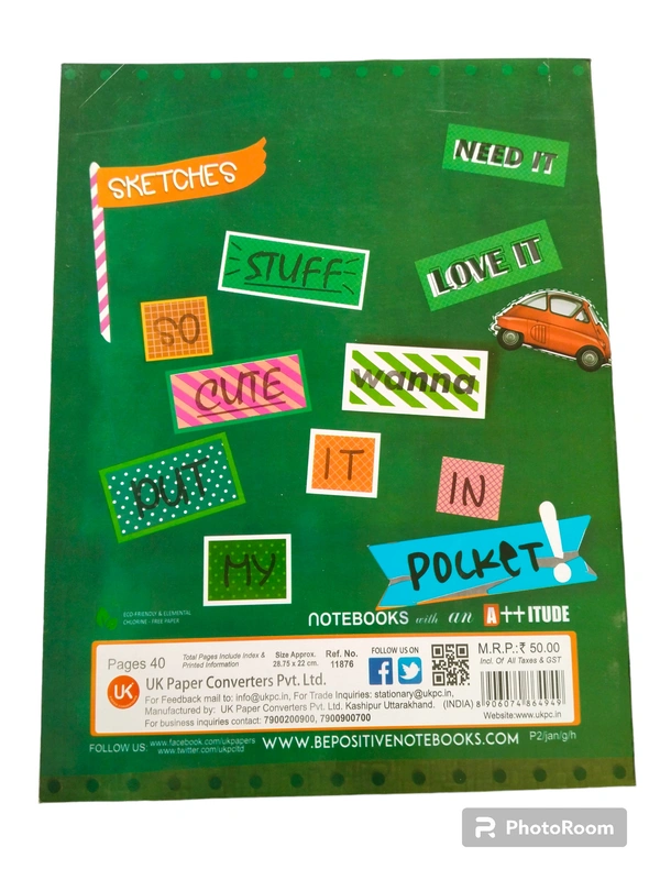Classmate  B+ Scrapbook  - 40