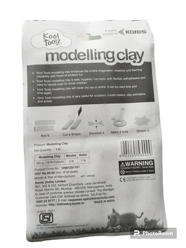 Kores Kool Tooz Modelling Clay  - 164 Gram