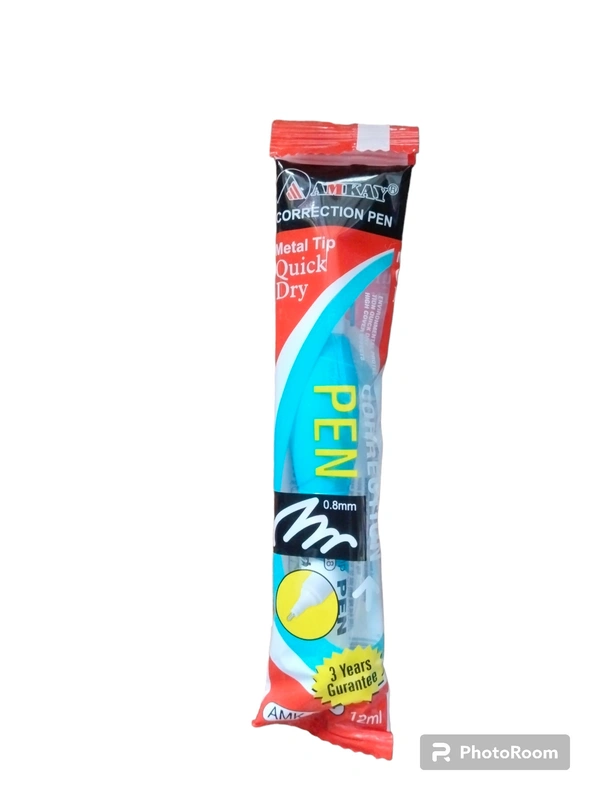 AMKAY Correction Pen/ Whitener  - White, 12ML