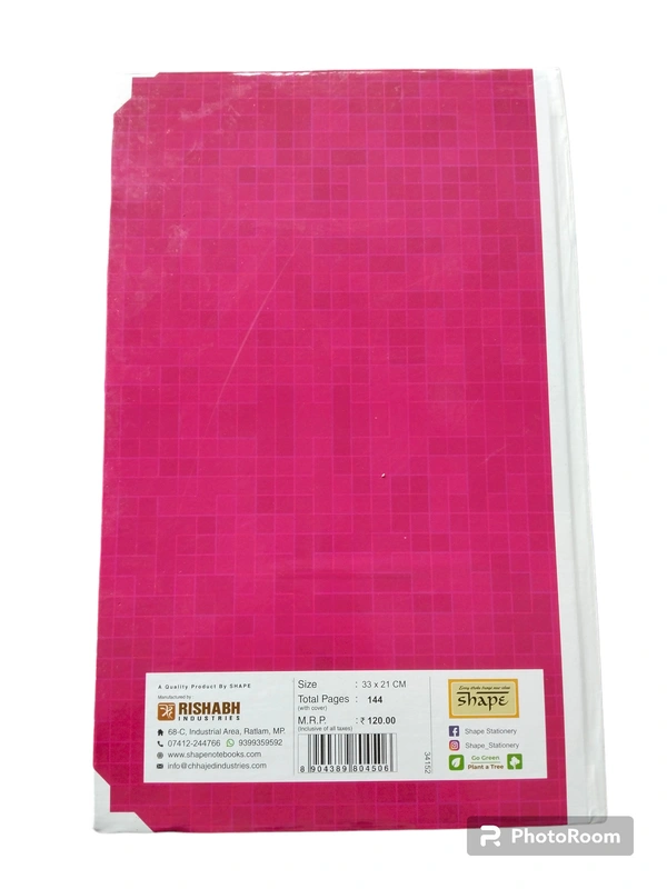 Shape Diary 33*21 Cm - 144, 33*21 Cm