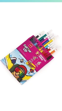 Cello ColourUp Sketch Pens - 12 Shades|Bright Sketch Pen Set for Kids|Non Toxic Colouring Range|Safe for Children