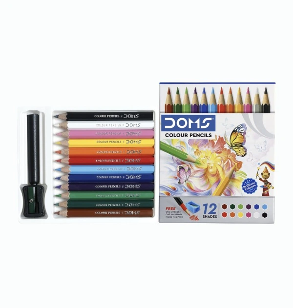 Doms  DOMS Pencil Colour 12 Shades 