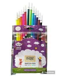 Shape Sketch Pen - 12 Shades 