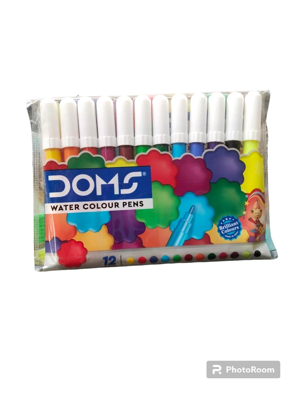 Doms  DOMS Water Colour Pen / Sketch Pen 12 Shades 