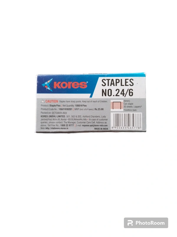 Kores KORES Heavy Duty Staples / Stapler Pin - No.24/6