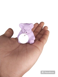 Teddy Bear Rubber & Sharpener Combo - 1piece   - Mauve