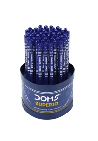 Doms Superio Non-Toxic Super Dark Graphite Pencils | Tumbler Pack | Effortless Writing | Ideal For Sketching & Drawing | Pack of 5 Pencils