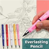 SWADEC Pen Shape Pencil Everlasting Inkless Reusable Erasable Infinite Replaceable Graphite Nib Birthday Party Return Gift for Kids Multicolor Pack of 1