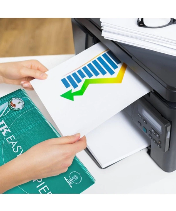 Eco Rise Printing PhotoCopy Paper A4 Size JK Paper ECO TREE FRIENDLY, 70 GSM 500 Sheet (Pack Of 1) - 500, A4