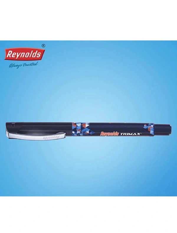 Reynold Trimax Liquid Gel Pen Pack Of 1 With Free High-Lighter - Blue