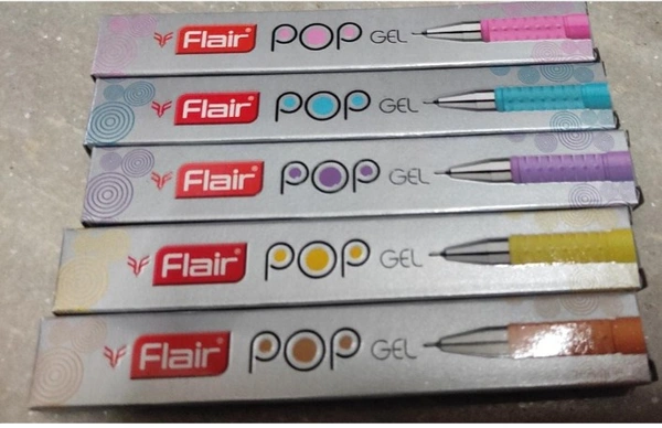 Flair Pop Gel Pen (Blue) - Pack of 1 - Blue