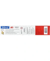 Doms A1 Deep Dark HB Graphite Pencil | Include Eraser & Sharpner 