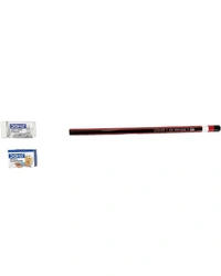 Doms A1 Deep Dark HB Graphite Pencil | Include Eraser & Sharpner 