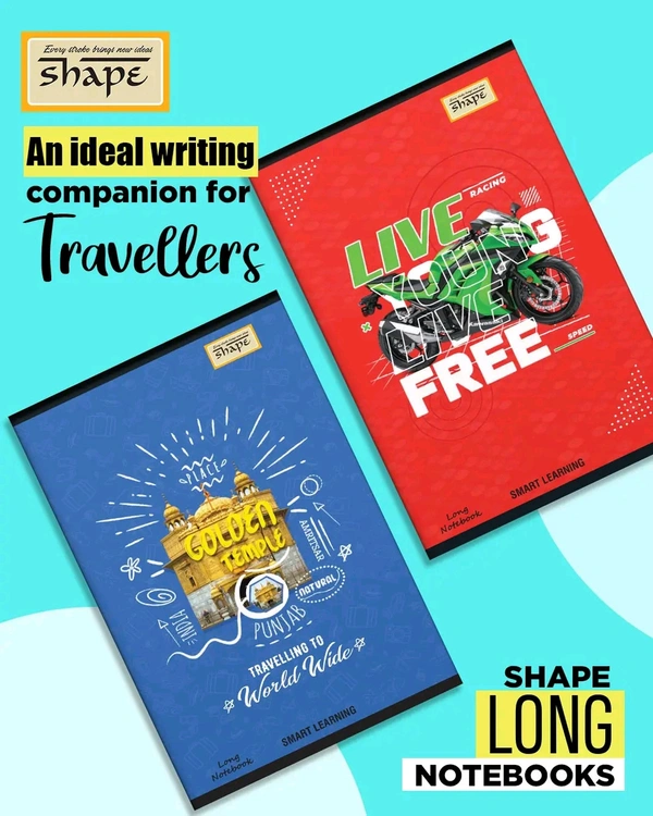 Shape Long Notebook Single Line  - 172