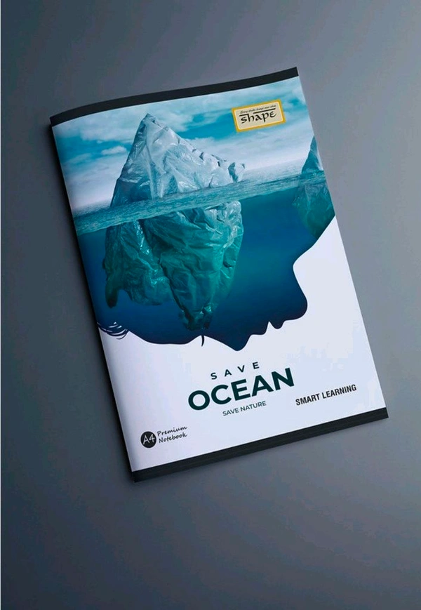 Shape A4 Notebook - 172 Pages, Single Line, Soft Cover - 172