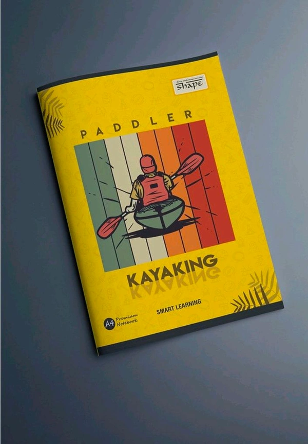 Shape A4 Notebook - 212 Pages, Single Line, Soft Cover - 212
