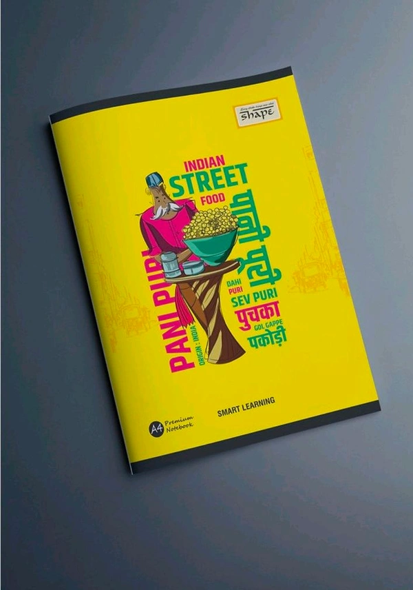 Shape A4 Notebook - 318 Pages, Single Line , Soft Cover - 318